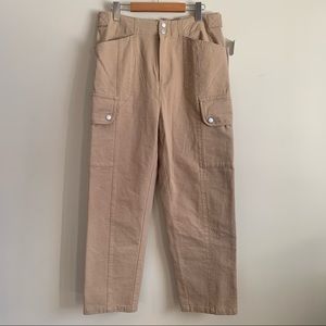 NWT Avec Les Filles khaki cargo pant